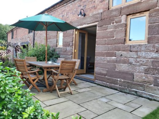 Garden table & chairs, Shropshire accommodation