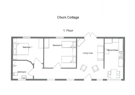 floor plans for Churn cottage