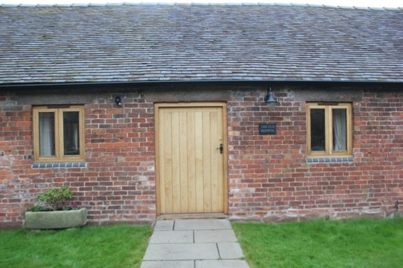 Front door to the Old Shippon holiday cottage